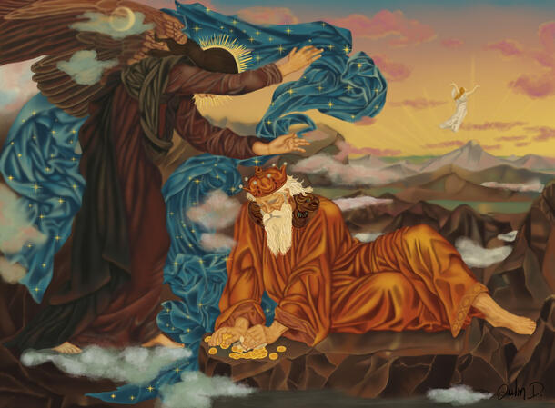 Evelyn de Morgan's "Earthbound" study